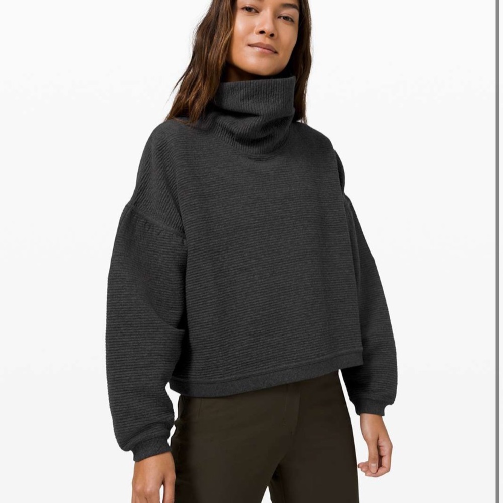 lululemon athletica Black Turtleneck Sweatshirt